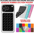 Double Side Silicone Suction Pad Phone Holder – Self-Adhesive Square Rubber Grip Pad for All Mobiles & Tablets ~ Pack of 4