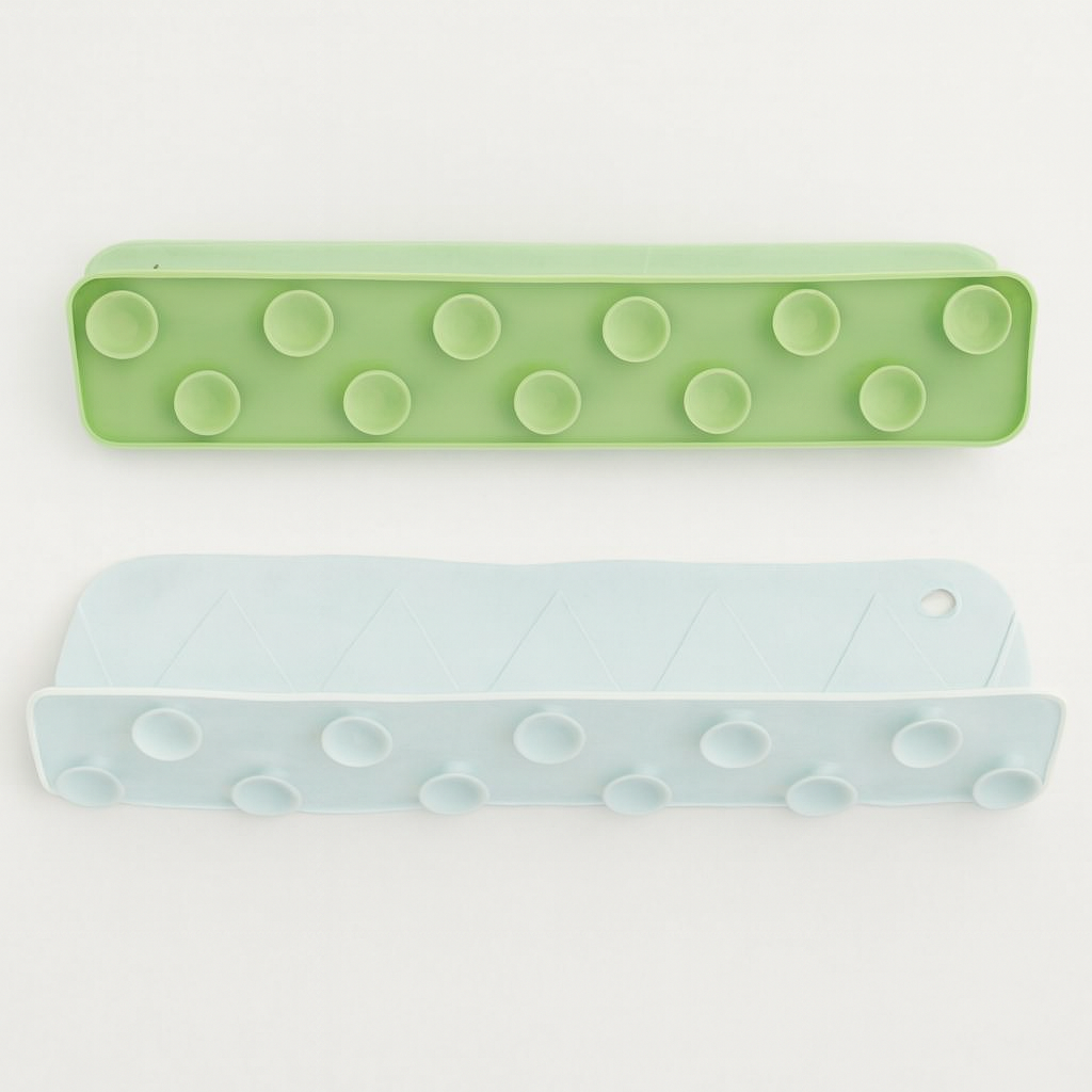 Silicone Sink Splash Guard For Kitchen And Bathroom – Flexible Water Splash Stopper For Faucets | 16 Inch - With Suction (Random Color)