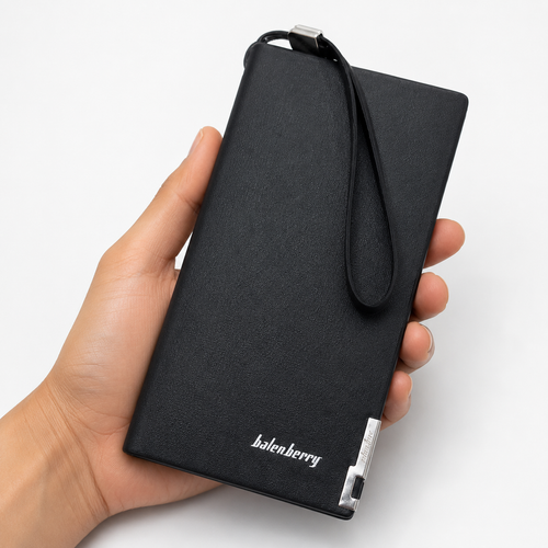 Balenberry Premium Long Wallet – 12 Card Slots, Dual Cash Pockets Black Rs 635 colour : Black