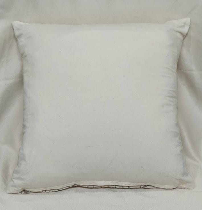 Decorative Cushion Cover Velvet Fabric Design Silver and Golden Twigs for Bedroom Sofa Couch Living Room Size 15/15 Squar Inches