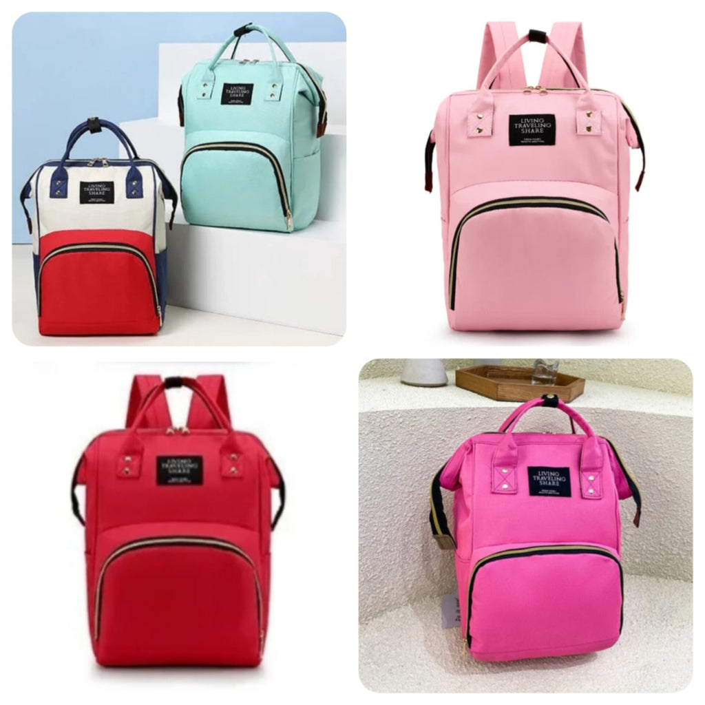 Large Capacity Mummy Bag Multi-function Women Backpack Nursing Bag for Baby Care Unisex Travail Backpack (Random color)